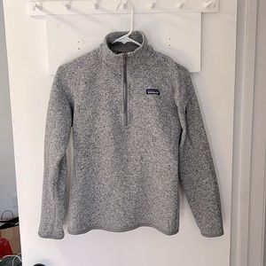 Women's Better Sweater® 1/4-Zip Fleece birch white size M